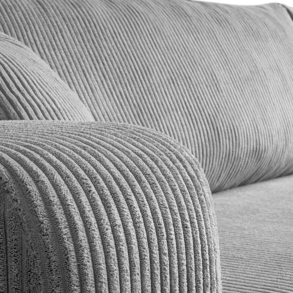 ECKSOFA PRESTIGE U mit Schlaffunktion, Poso 110 - Hellgrau, Textil (317/83/143cm) - Lookway