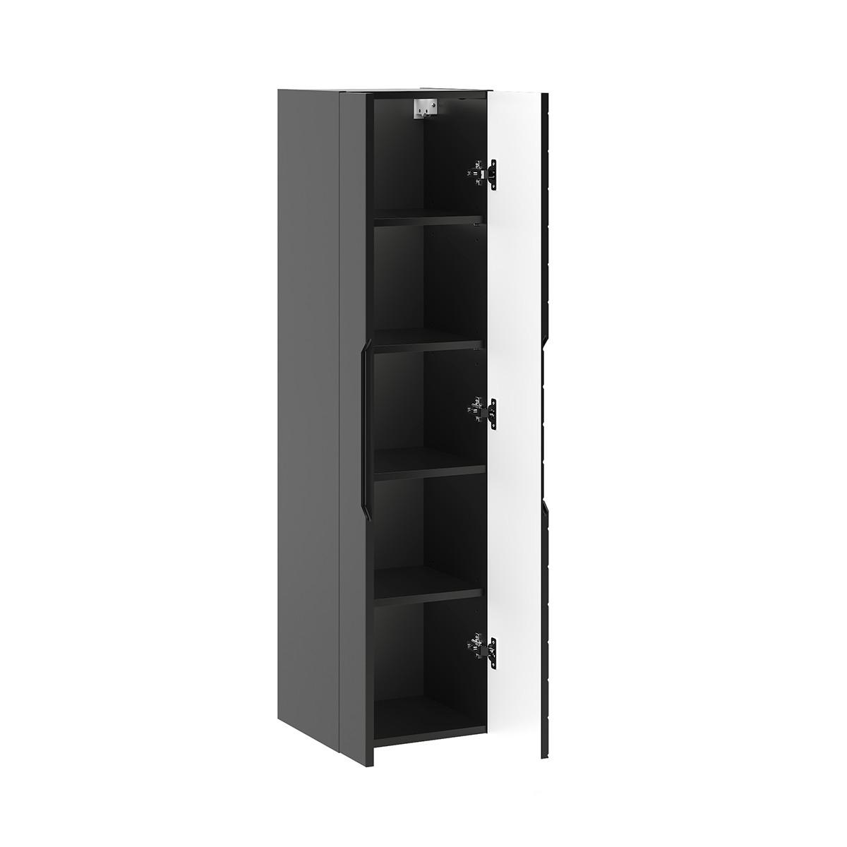 BADMÖBEL 80cm Daria 2er-Set Schwarz - Schwarz, Holzwerkstoff (80/82/45.8cm) - Petits-meubles