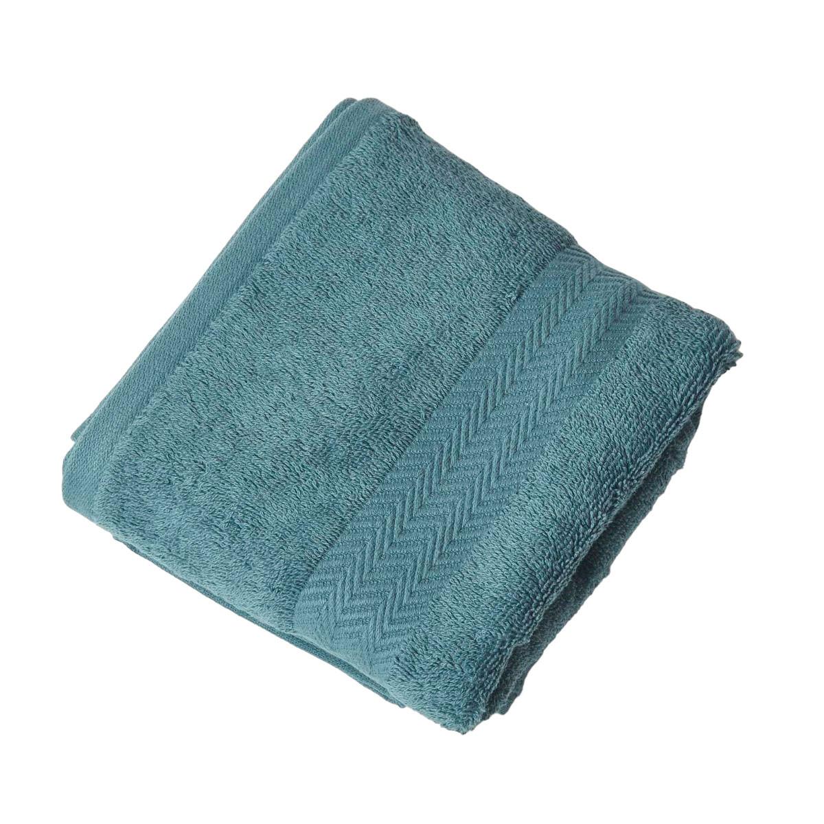 HANDTUCH Comfort petrol - Petrol, Textil (50/90cm) - Homescapes