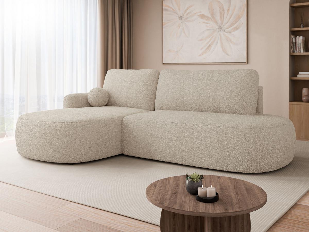 ECKSOFA Loridu O Premium, Seite: Links - Schwarz/Naturfarben, Holz/Kunststoff (274/174cm) - MIRJAN24