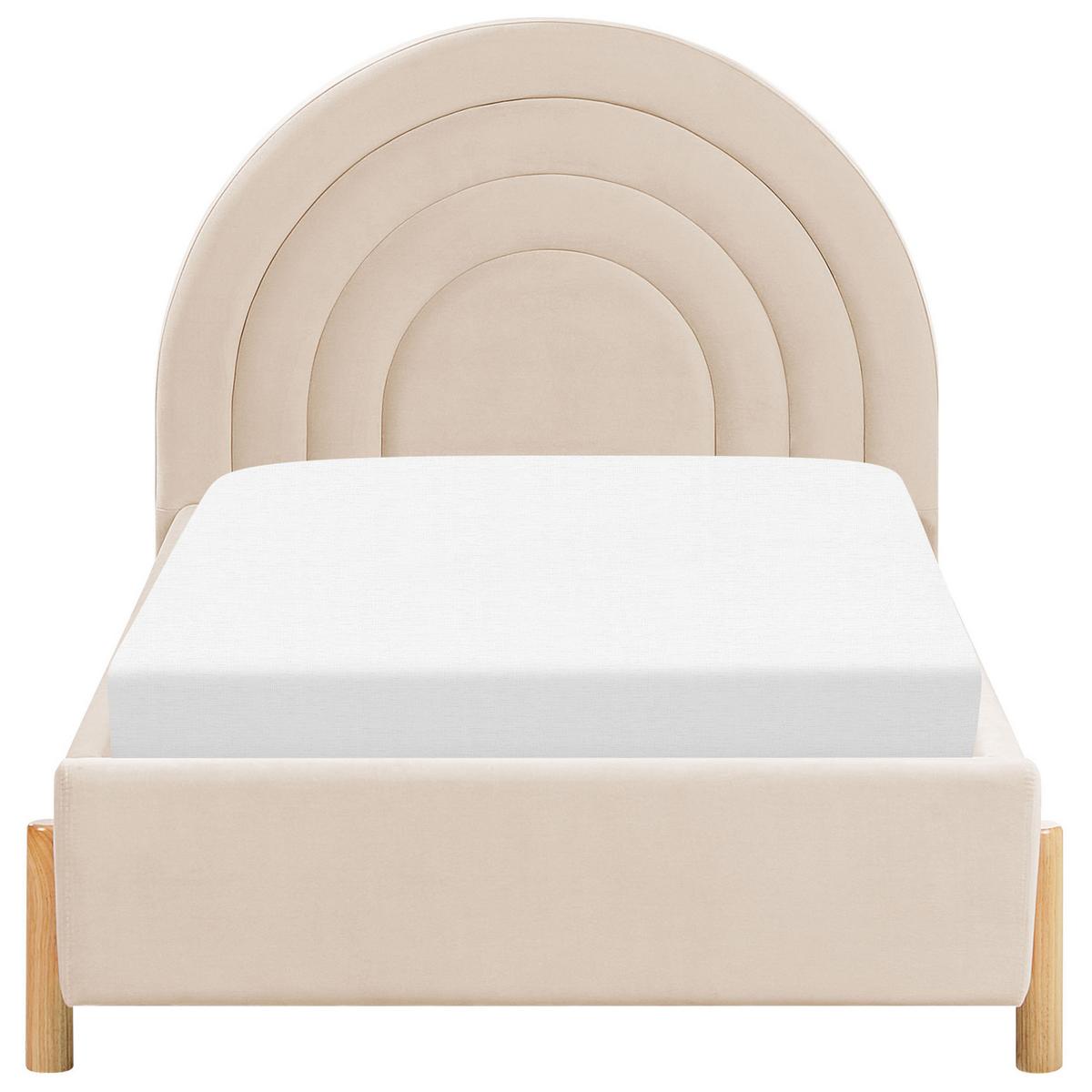 POLSTERBETT 90/200cm Beige Anet - Beige, Textil (90/200cm) - Beliani