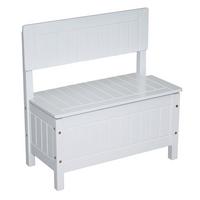 KINDERTRUHENBANK - Weiß, Holzwerkstoff (57/58.5/30cm) - Roba