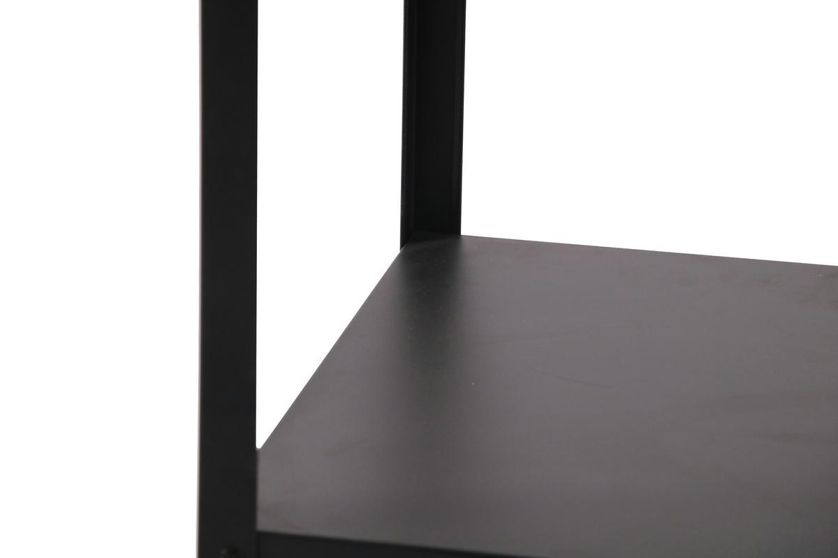 GARTENREGAL Bolognano - Schwarz, Metall (50/50/92cm) - casa.pro