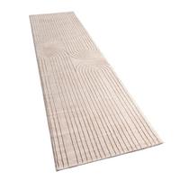 KURZFLORTEPPICH, abstrakt, Florhöhe 11 mm, Creme, 80 x 300 cm - Beige, Textil (300/80cm) - KADIMA DESIGN