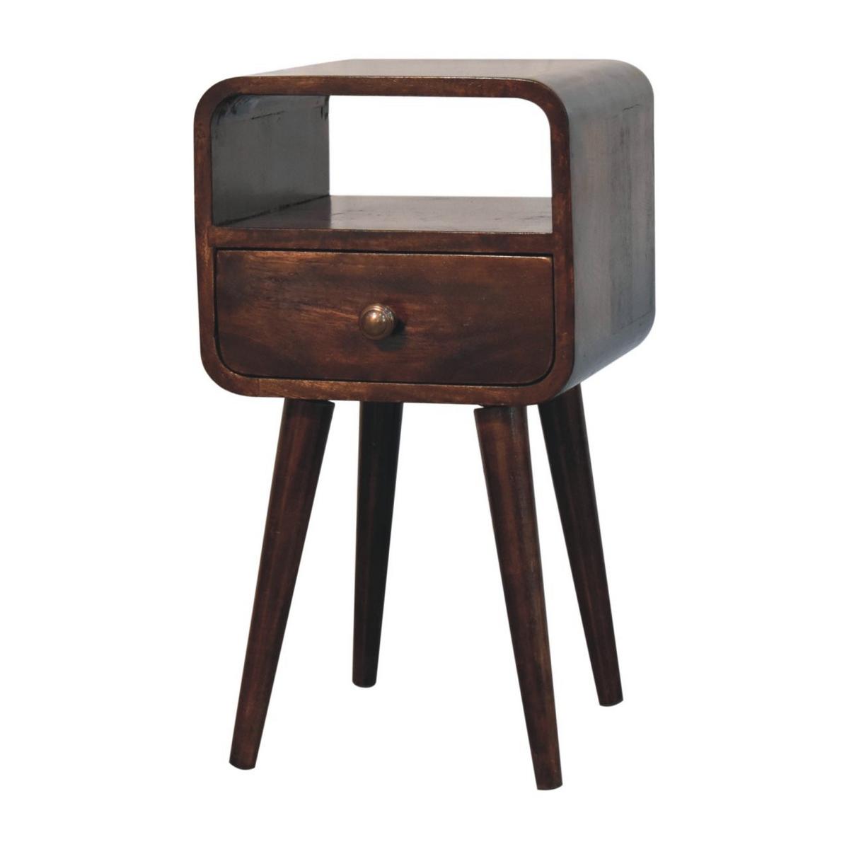 NACHTTISCH California - Braun, Holz (30/55/30cm) - Artisan Furniture