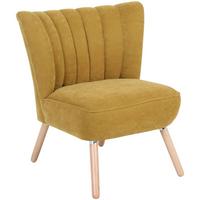 SESSEL Kadisha Bezug Velourstoff Buche natur / mais - Gelb/Buchefarben, Kunststoff (70/80/66cm) - 58aufmkessel