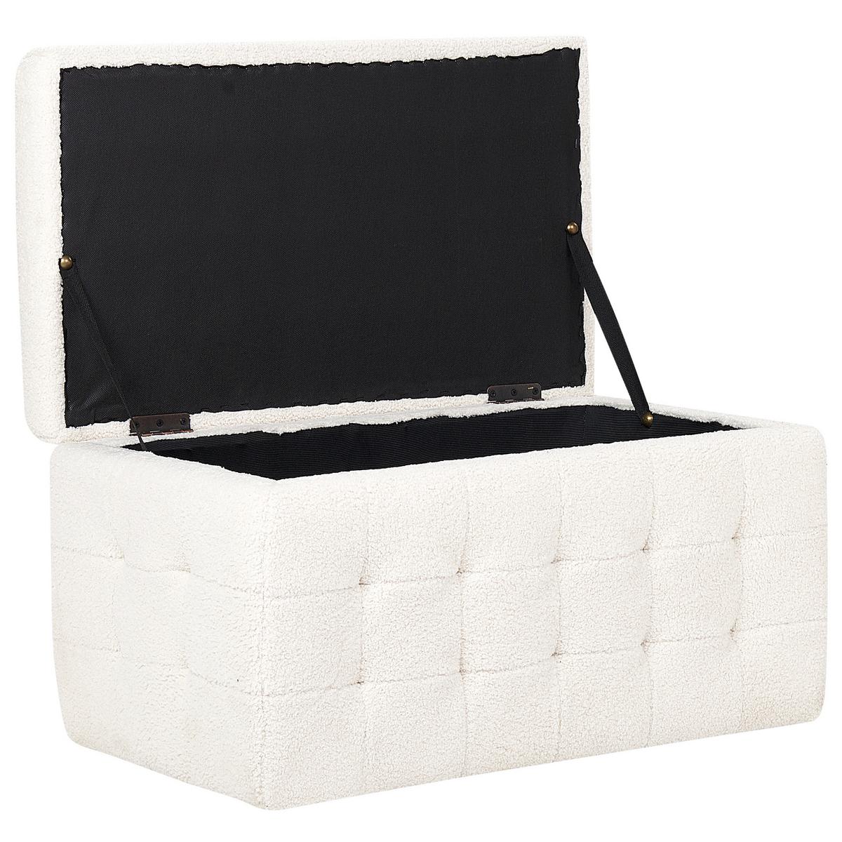 TRUHENBANK Michigan 42/72/40 cm - Creme, Textil (72/40/42cm) - Beliani