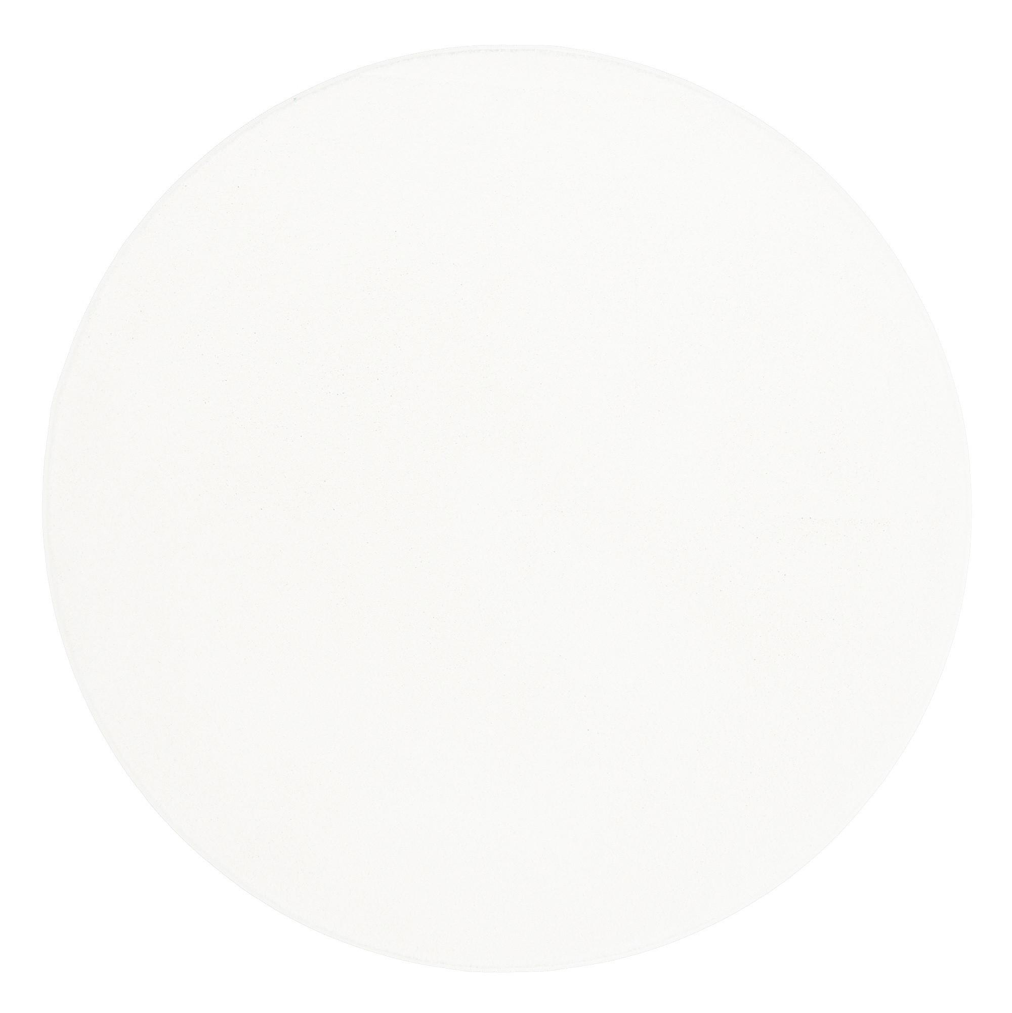 HOCHFLOR LUXUS VELOURS TEPPICH TOUCH RUND - Creme, Textil (100/100cm) - Snapstyle