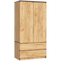 KLEIDERSCHRANK Eiche Craft 180/90/51 - Eiche San Remo, Holzwerkstoff (90/180/51cm) - RAUMHIRSCH FURNITURE
