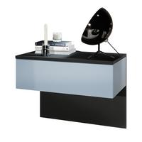 NACHTTISCH Sleep Fronten in Denim matt - Pastellblau, Holzwerkstoff (60/46/35cm) - Vladon