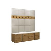 GARDEROBEN-SET Orion V - Beige/Eiche Artisan, Holzwerkstoff/Kunststoff (168/186/46cm) - MIRJAN24