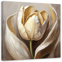 KUNSTDRUCK Gold 40/40 cm - Goldfarben, Textil (40/40cm) - KUNSTLOFT