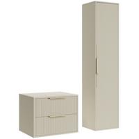 BADMÖBEL-SET Rimini 2 Teile Cashmere - 60 x 46 x 46 cm - Kaschmir, Holz (60/46/46cm) - Badplaats