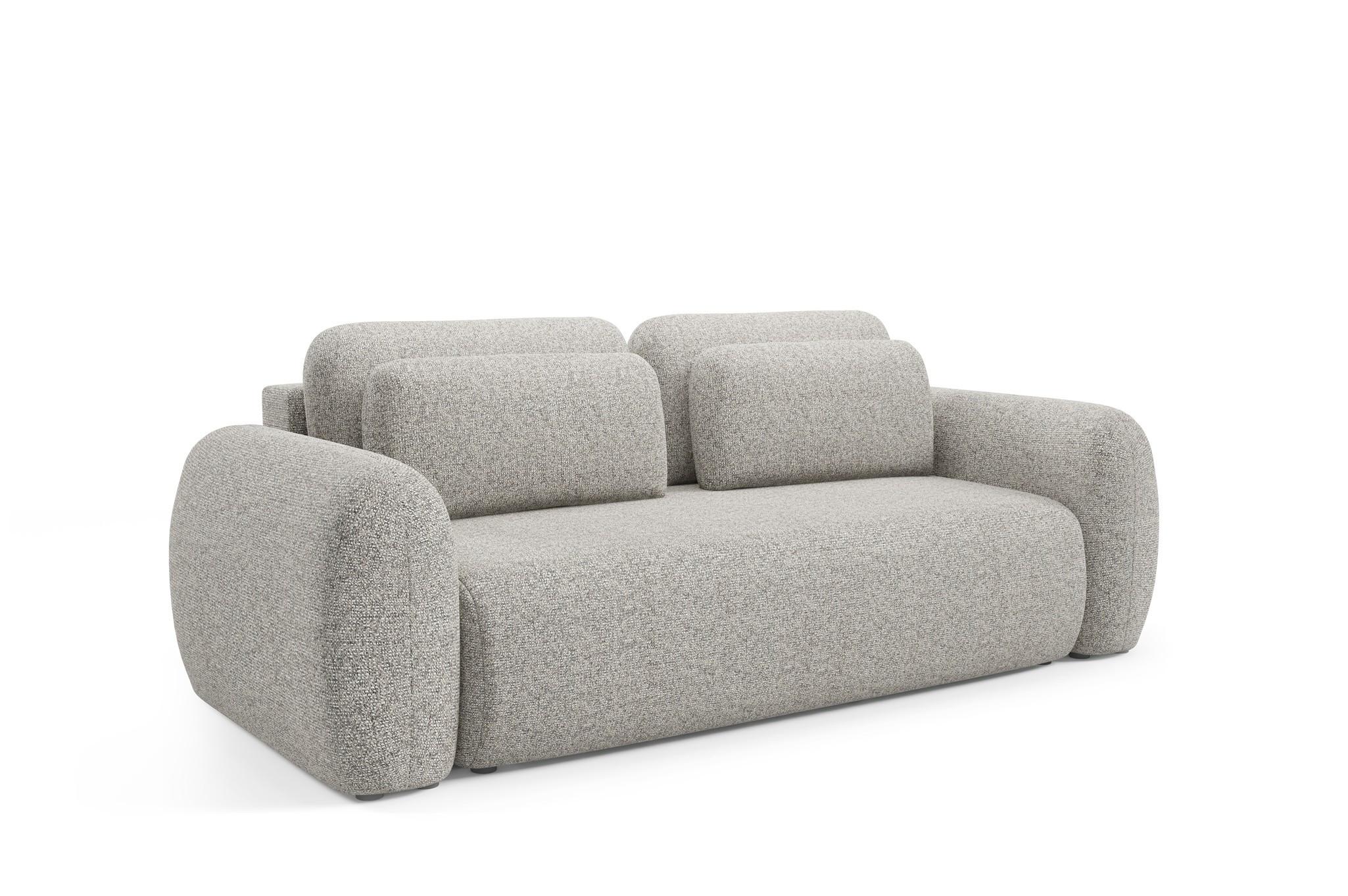 SCHLAFSOFA Gaston - Greige, Holzwerkstoff/Textil (266/95/110cm) - Fun Möbel