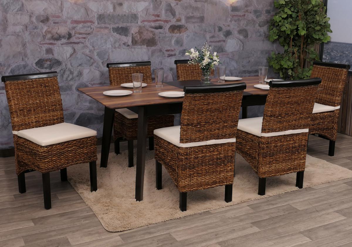 ESSZIMMERSTUHL Braun 6er-Set - Dunkelbraun/Braun, Holz (47/93/43cm) - MCW
