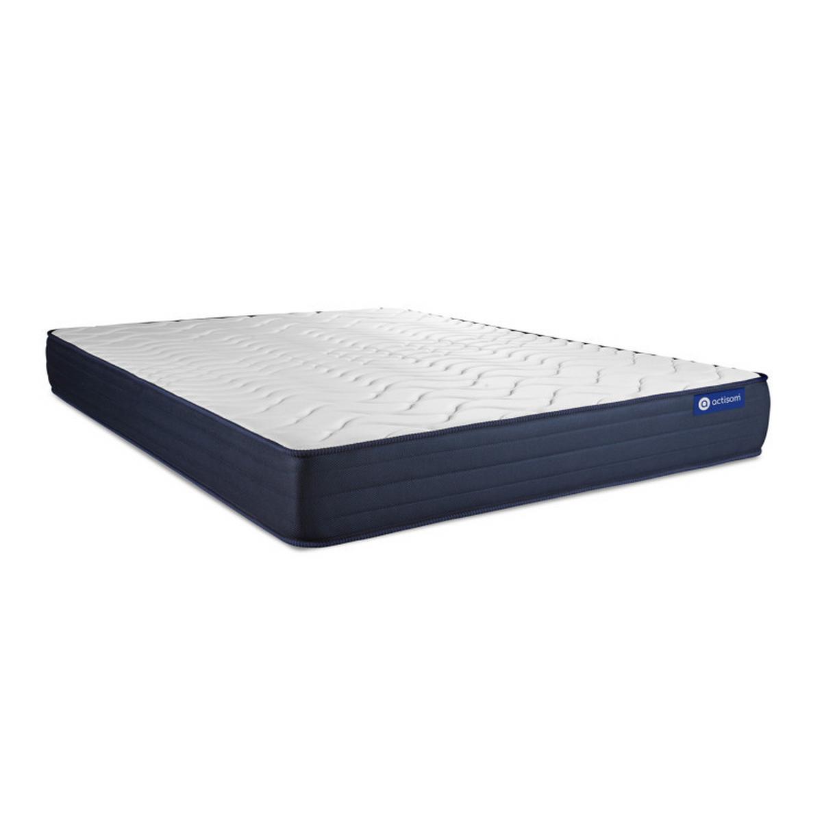 BETT Actimemo life Memory-Schaum 120 x 210 cm h4 - Kit Bettgestell Weiß - Beige/Weiß, Karton/Holz (120/210cm) - ACTISOM