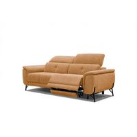SOFA AVENA 3-Sitzer mit 1 Relaxfunktion, orange - Orange, Holzwerkstoff/Textil (204/80/108cm) - Wozimo