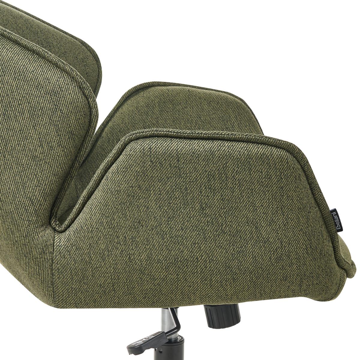 SCHREIBTISCHSTUHL Stoff Grün Belmar - Grün, Textil (63/83/70cm) - Beliani