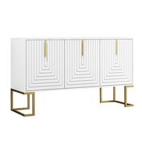 SIDEBOARD Weiß 138/40/80,5CM - Weiß, Holzwerkstoff/Metall (40/81/138cm) - Urban Meuble