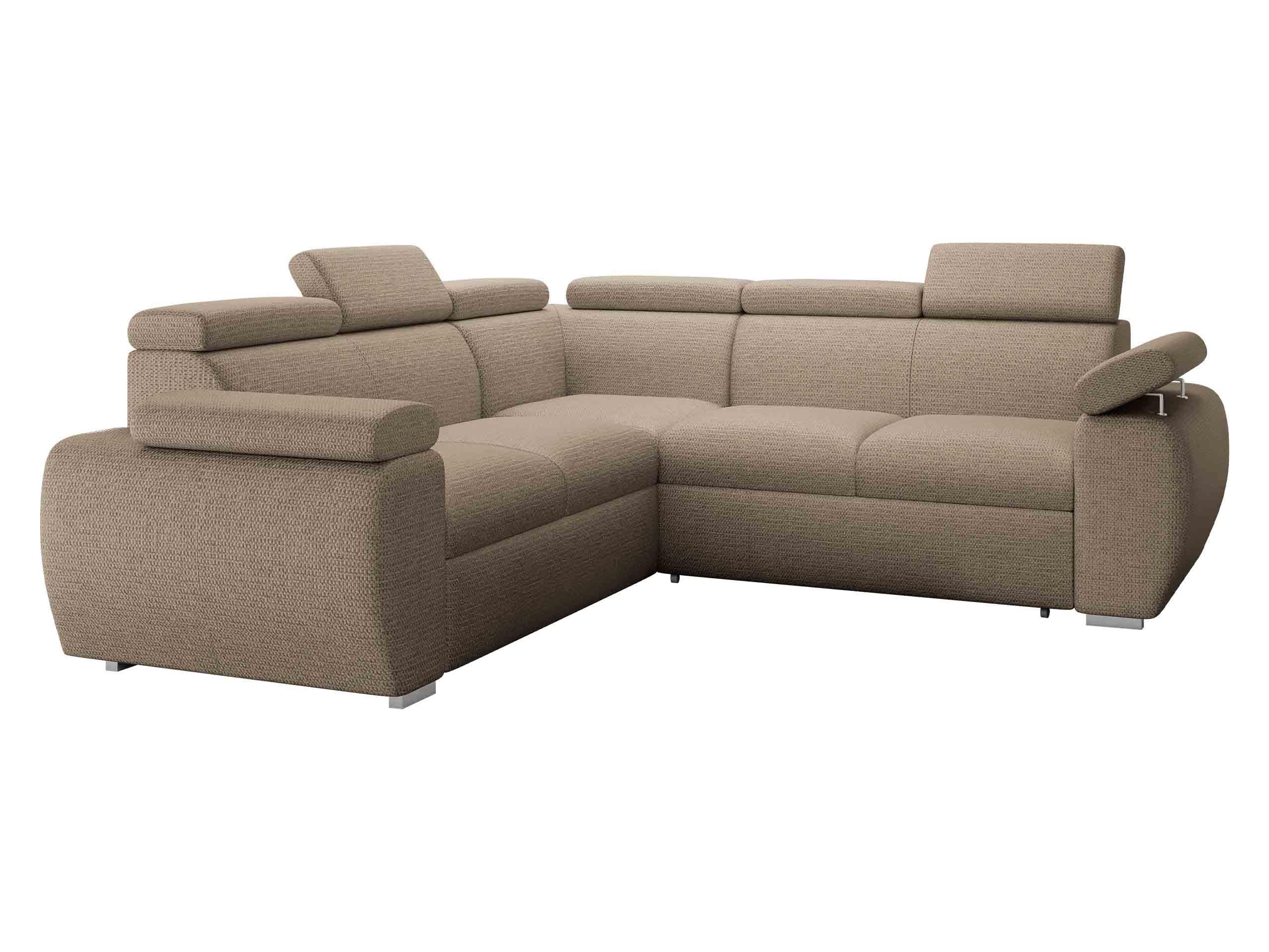 ECKSOFA Boston Maxi - Chromfarben/Beige, Holz/Textil (260/260cm) - MIRJAN24