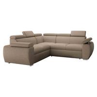 ECKSOFA Boston Maxi - Chromfarben/Beige, Holz/Textil (260/260cm) - MIRJAN24