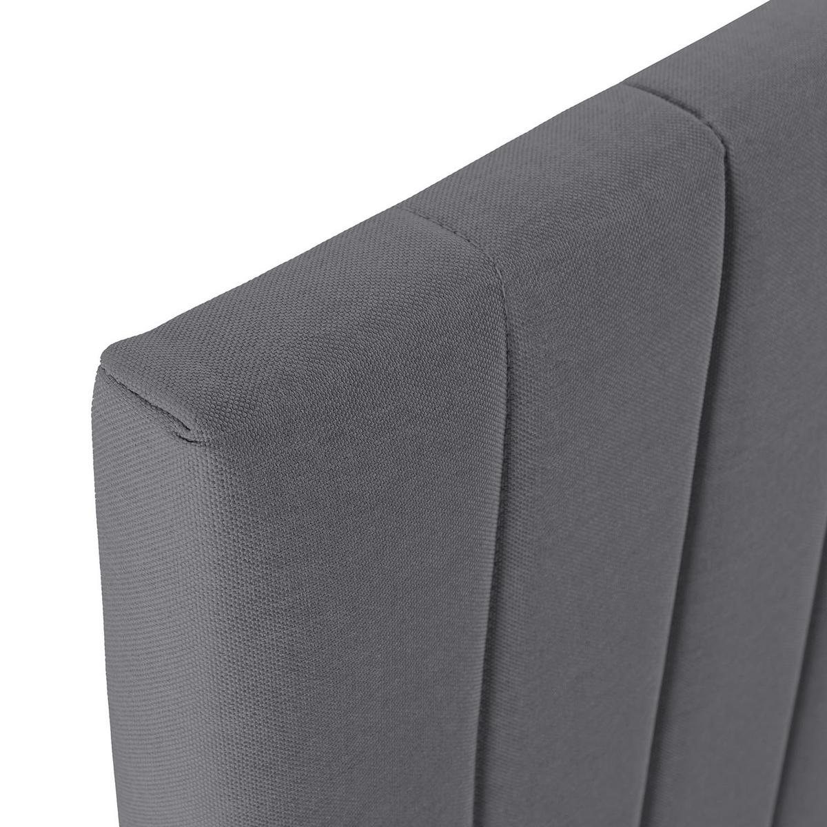 POLSTERBETT + kopfteil 140x190 cm Eris, Dunkelgrau - Dunkelgrau, Textil (192/142/90cm) - VS Venta-stock