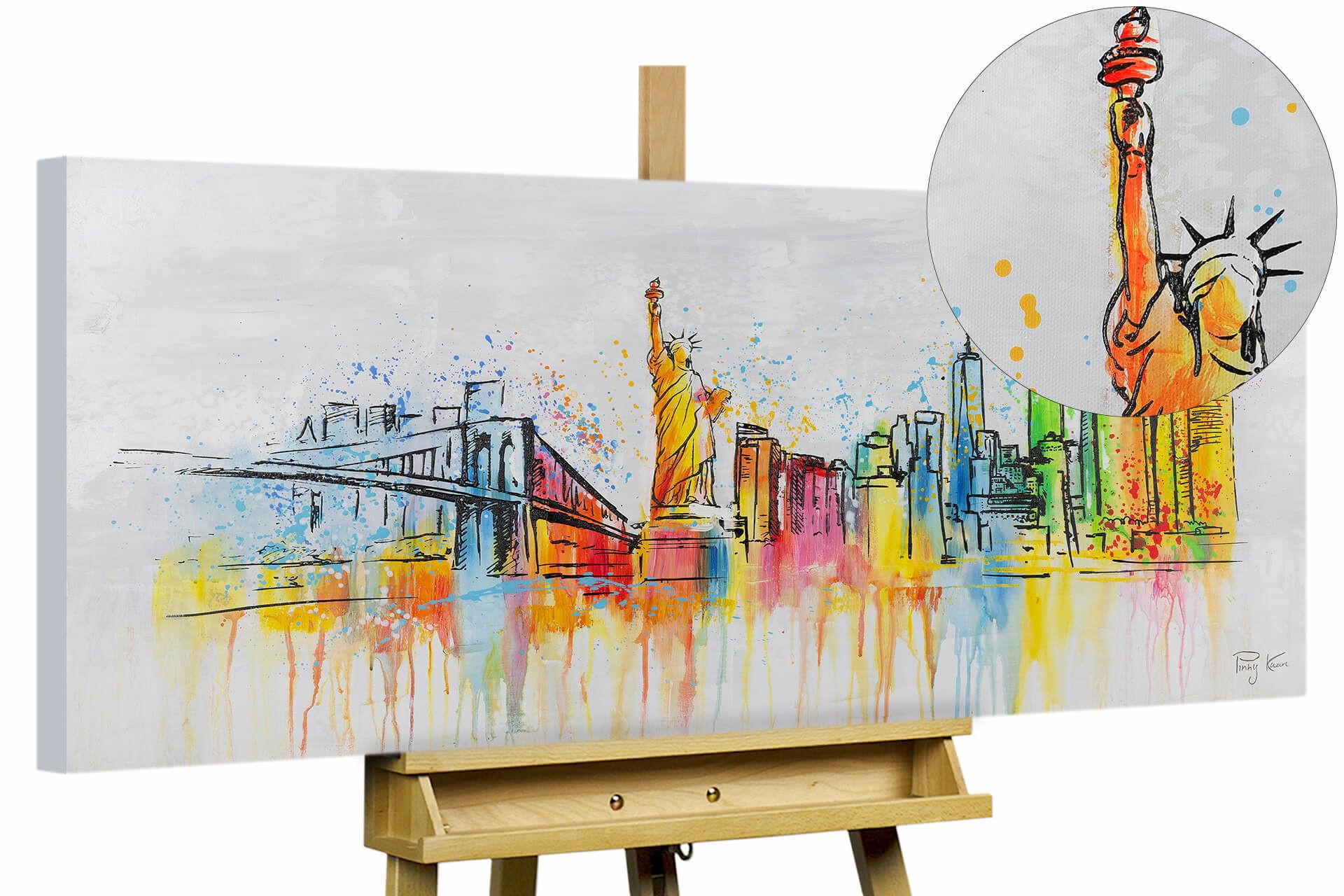 ACRYLBILD HANDGEMALT 120/60 cm - Grau, Holz/Textil (120/60cm) - KUNSTLOFT