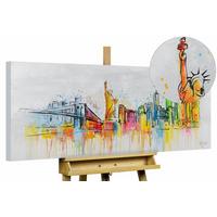 ACRYLBILD HANDGEMALT 120/60 cm - Grau, Holz/Textil (120/60cm) - KUNSTLOFT