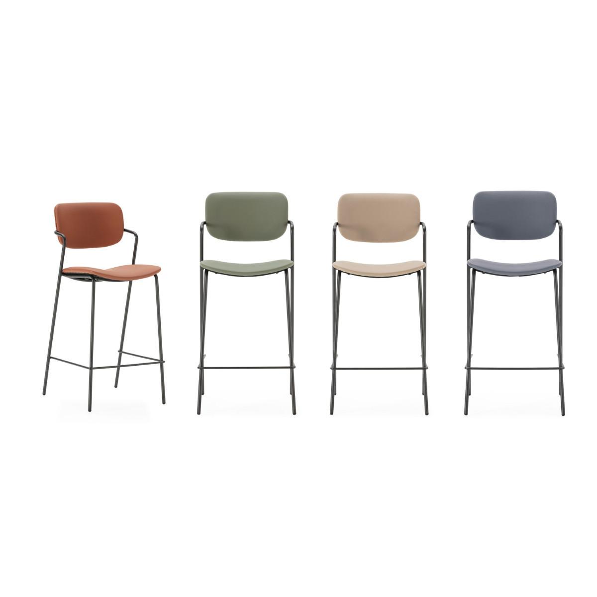 BARHOCKER Maika Grau 44/51/66 cm 2er-Set - Grau, Textil (51/66/44cm) - Calicosy