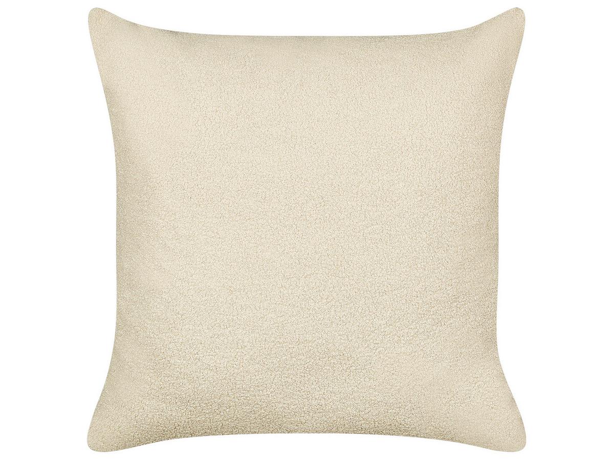 DEKOKISSEN 2er-Set Beige 60/60 cm Leuzea - Beige, Textil (60/60cm) - Beliani