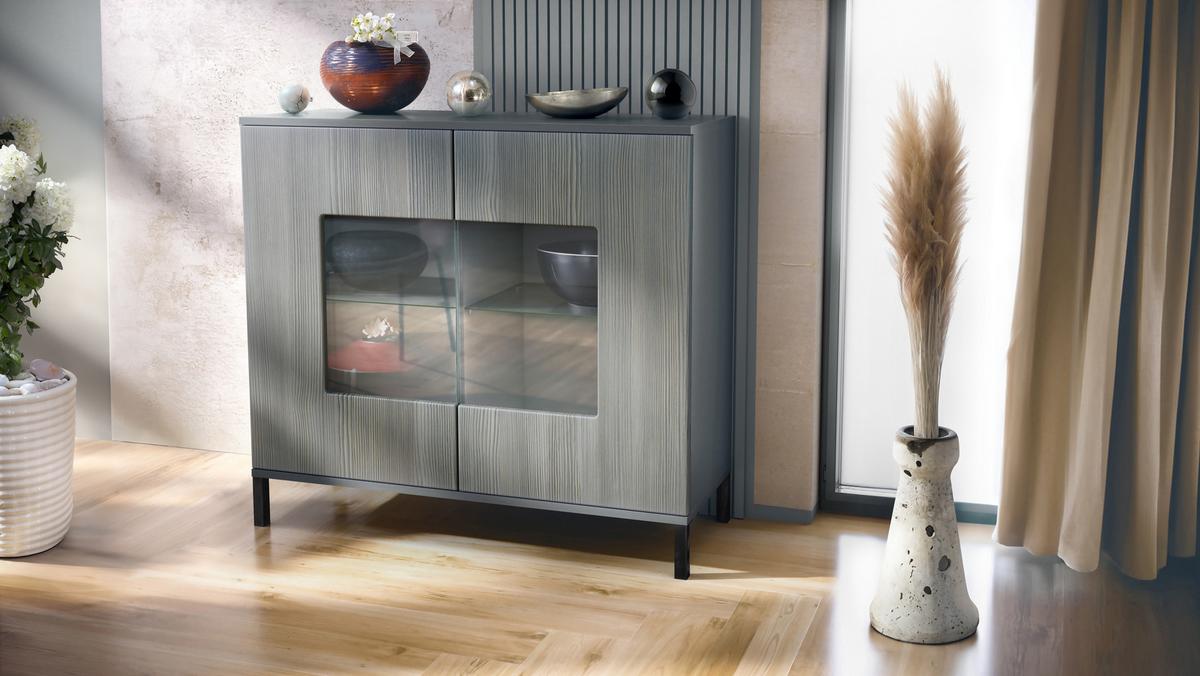 KOMMODE Grömitz Avola-Anthrazit - Anthrazit, Holzwerkstoff (92.5/83.5/35cm) - Vladon