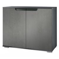 KOMMODE Sylt Beton Dunkel Optik - Dunkelgrau, Holzwerkstoff (92.5/75.5/35cm) - Vladon