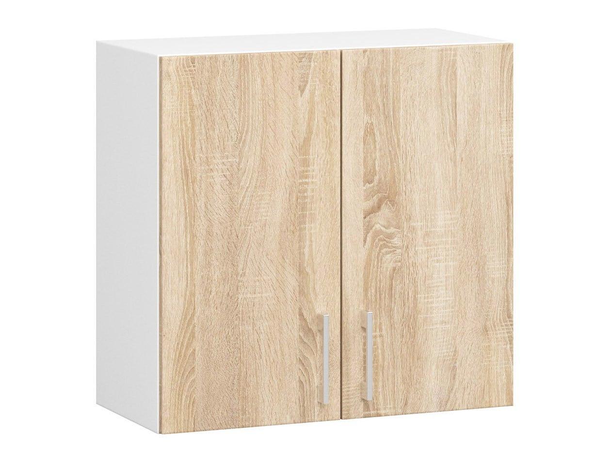 HÄNGESCHRANK Weiß, Eiche Sonoma 58/60/30,5 - Weiß/Eiche Artisan, Holzwerkstoff (60/58/30.5cm) - RAUMHIRSCH FURNITURE