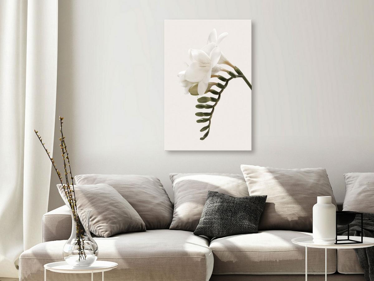 KUNSTDRUCK Beige 80/120 cm - Beige/Grün, Textil (80/120cm) - KUNSTLOFT