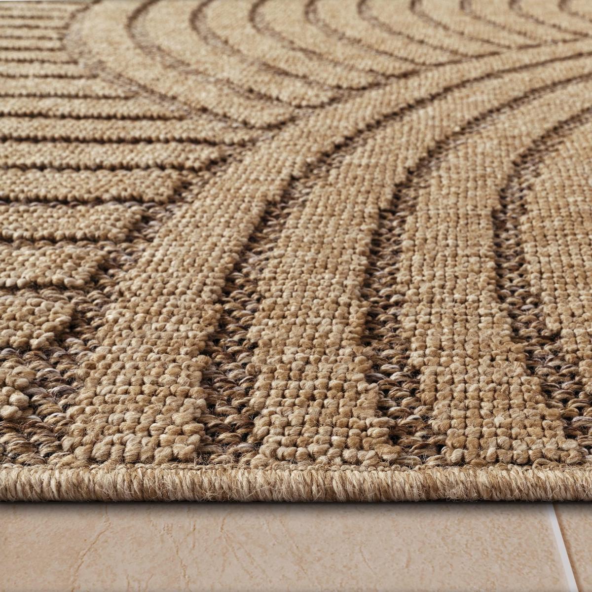 OUTDOORTEPPICH, in Naturoptik, aus Polypropylen, Beige, 80 x 150 cm - Beige, Textil (150/80cm) - KADIMA DESIGN