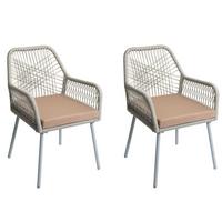 GARTENSTUHL Grau, Taupe - Taupe/Grau, Textil (54/81/62cm) - MCW