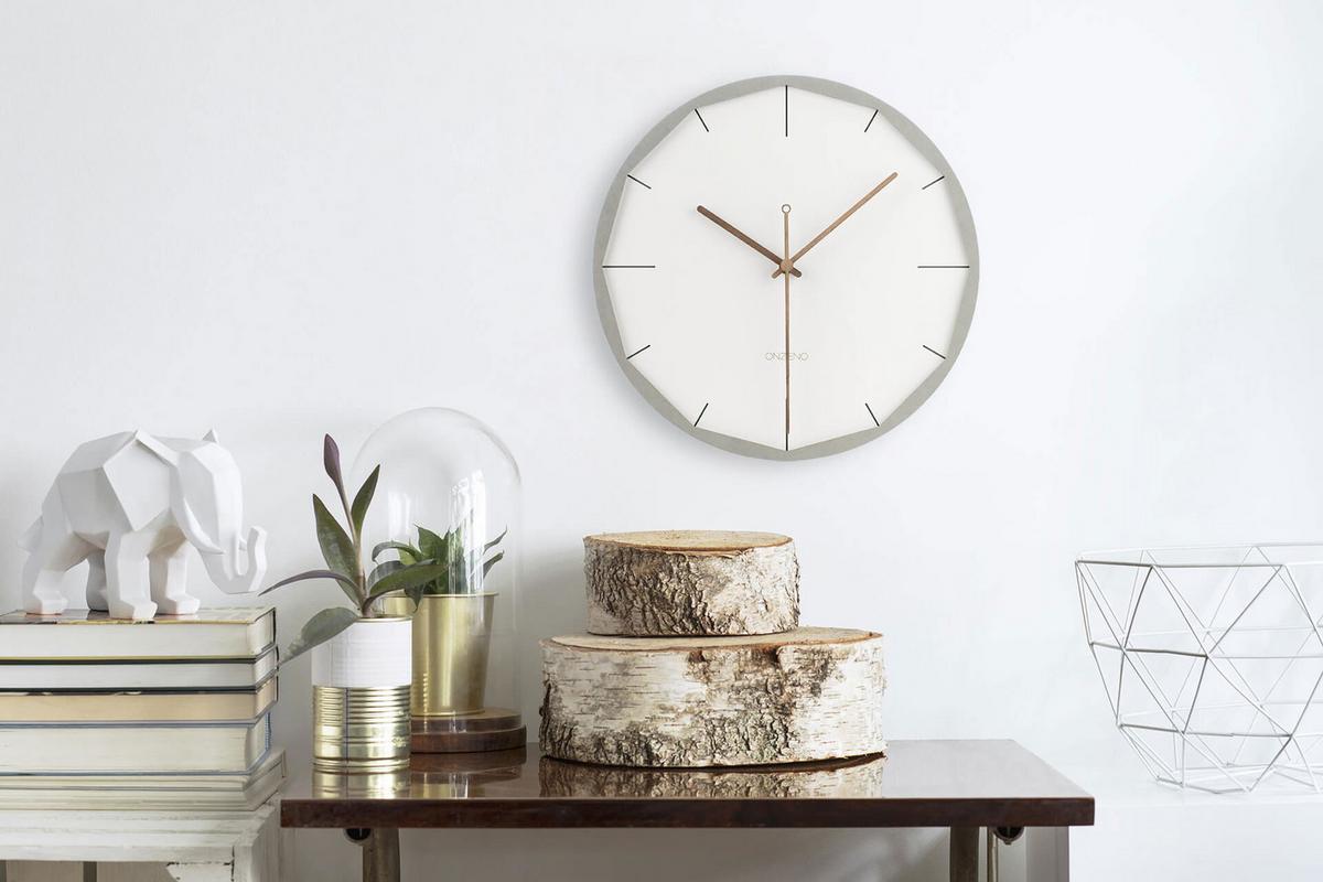 WANDUHR Design Weiß 29/29 cm - Weiß, Holzwerkstoff (29/29/1cm) - ONZENO
