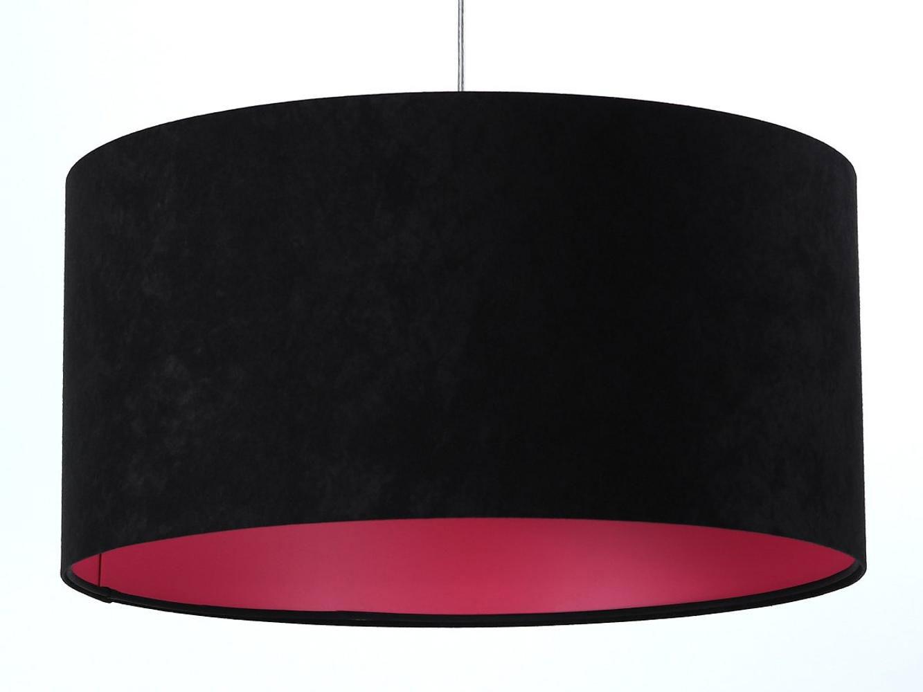 HÄNGELEUCHTE Rosa 60/30 cm - Pink/Schwarz, Kunststoff (60/1.1/30cm) - ONZENO