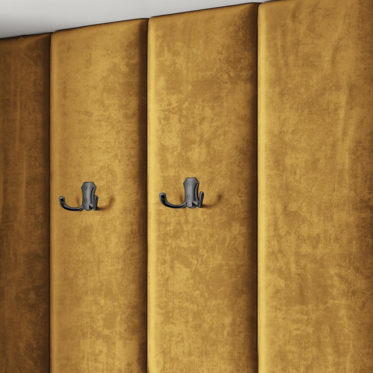GARDEROBENSCHRANK REMA 150/240/60 cm Modern Garderobe-Set Kaschmir - Kaschmir/Gelb, Holzwerkstoff (150/240/60cm) - MASSENO