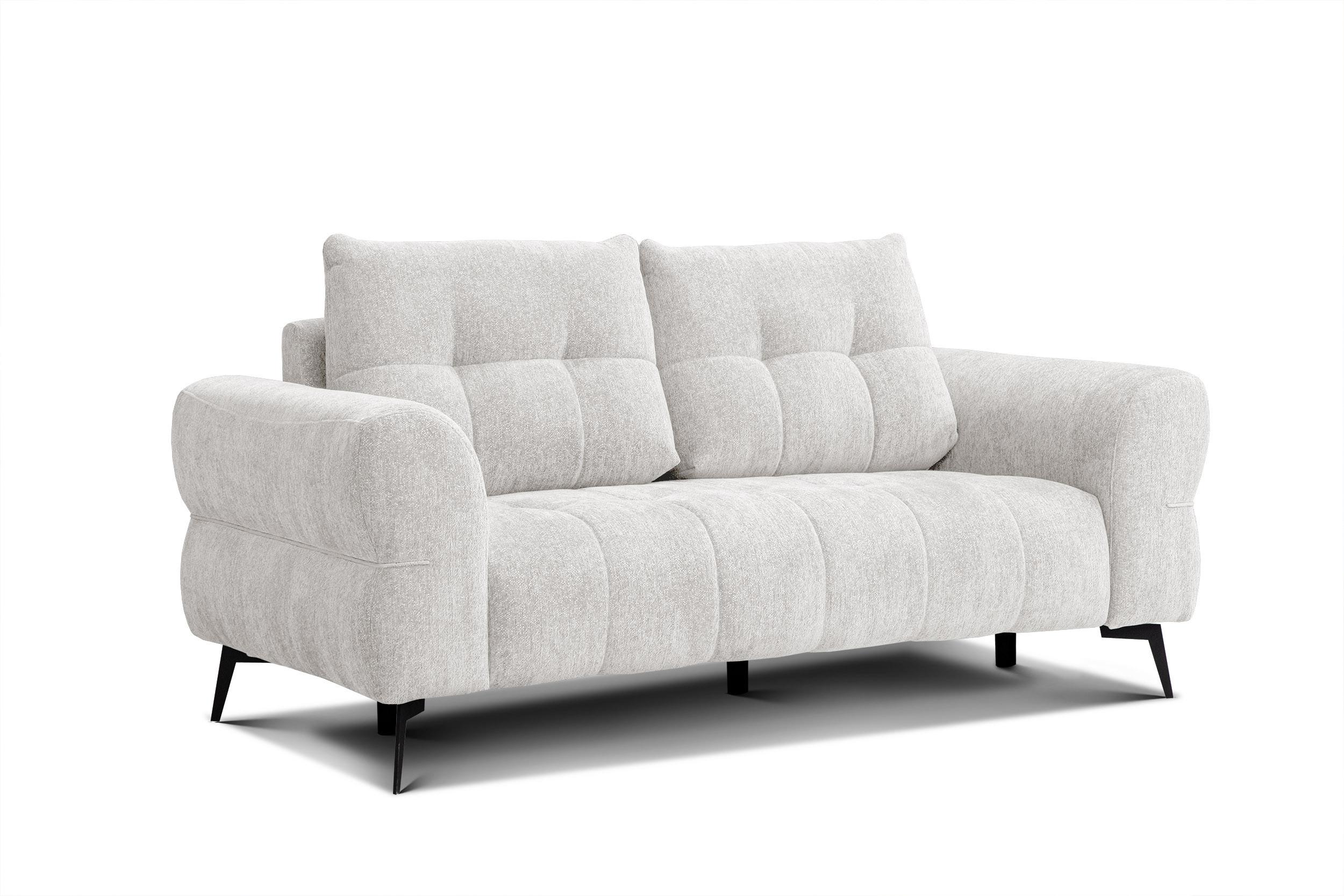 SOFA SALVINI 2,5-Sitzer, ecru - Ecru, Holz/Textil (206/88/99cm) - Wozimo