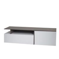 TV-RACK Beton Dekor, weiß - Weiß/Grau, Holz (161/45/40cm) - MCW