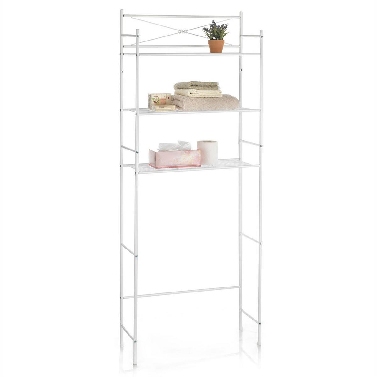 WASCHMASCHINENREGAL MARSA weiß - Weiß, Metall (65/164/22cm) - CARO-Möbel