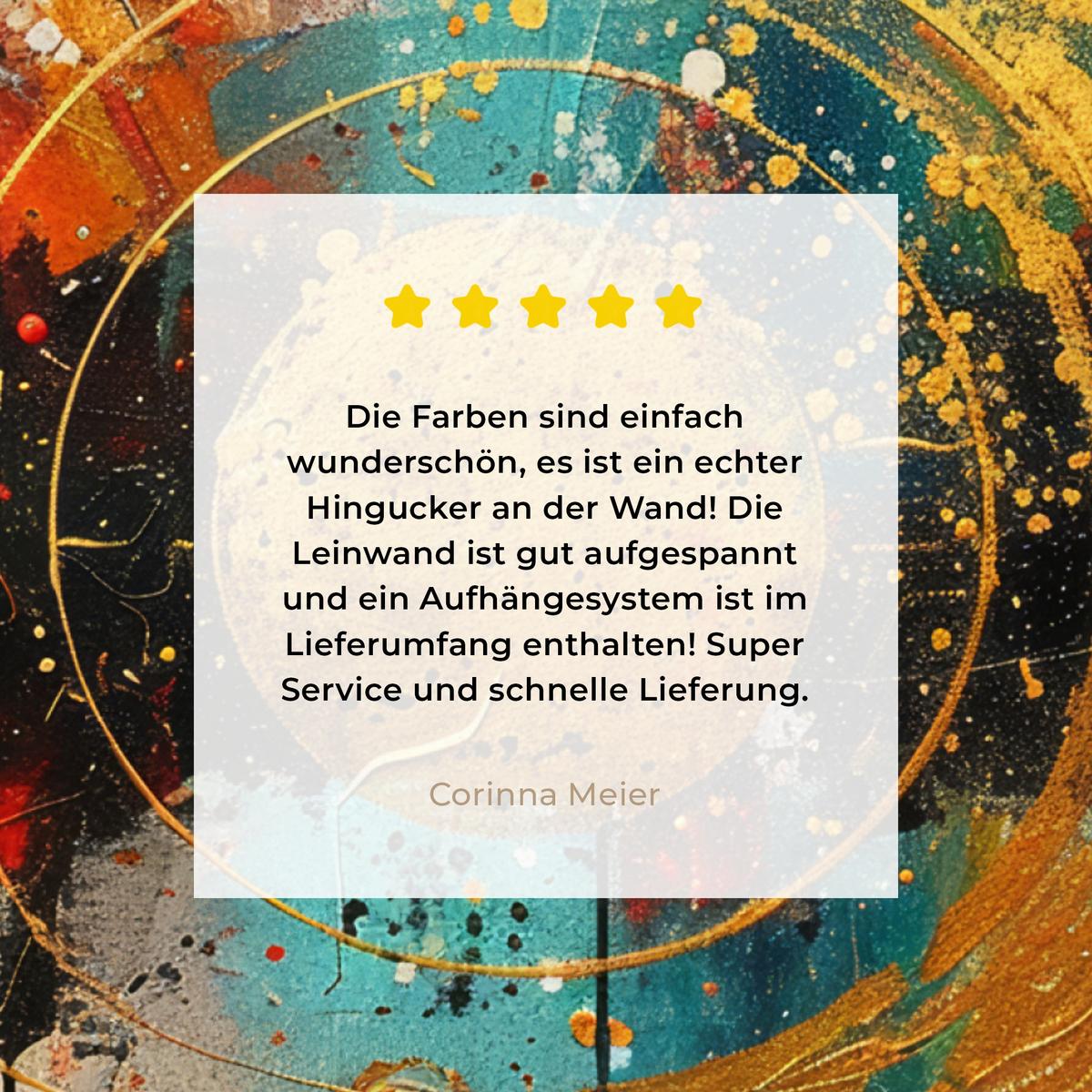 LEINWANDBILD Abstrakt - Kunst - Gold - Modern Deko Wohnzimmer 20x20 cm - Multicolor, Textil (20/20cm) - MuchoWow