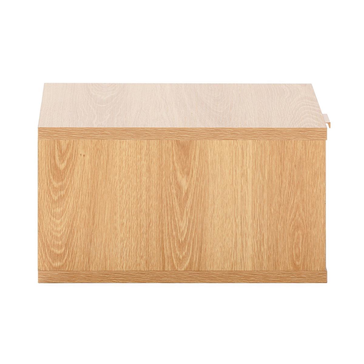 NACHTTISCH schwebende Lluvia Eichenfarbe - Honigeiche, Holzwerkstoff (40/19/35cm) - VS Venta-stock