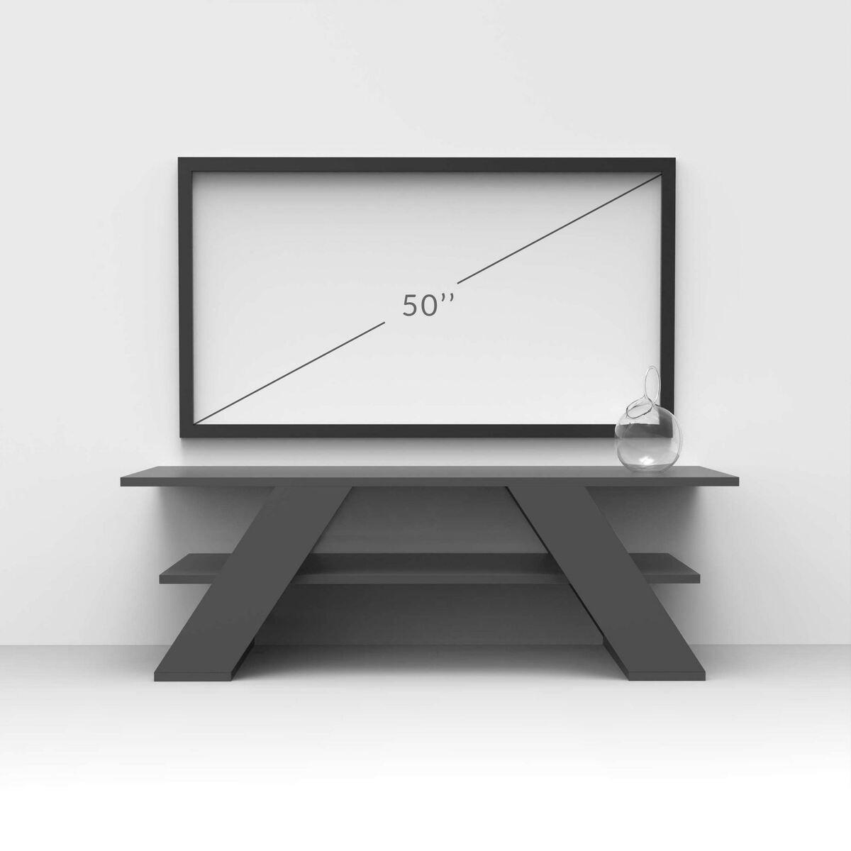 TV-MÖBEL 3 Regale L120 cm - Farfalla - Grün, Holzwerkstoff (33.5/40/12.2cm) - Calicosy