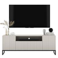 TV-SCHRANK Elpis2 Kaschmir Matt mit Metallrahmen Glamour 150 cm - Kaschmir, Holzwerkstoff (150/51.5/36.5cm) - Meble Lindner