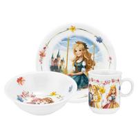 KINDERGESCHIRR SET Compact Prinzessin bunt 3-tlg. - Multicolor, Keramik (21.4/20.5/21.4cm) - Seltmann Weiden