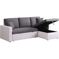 ECKSOFA alain Grau - Grau, Textil (145/221cm) - Habitat Garten