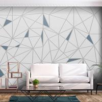 SELBSTKLEBENDE FOTOTAPETE 392/280 cm - Blau/Grau, Kunststoff/Textil (392/1cm) - KUNSTLOFT