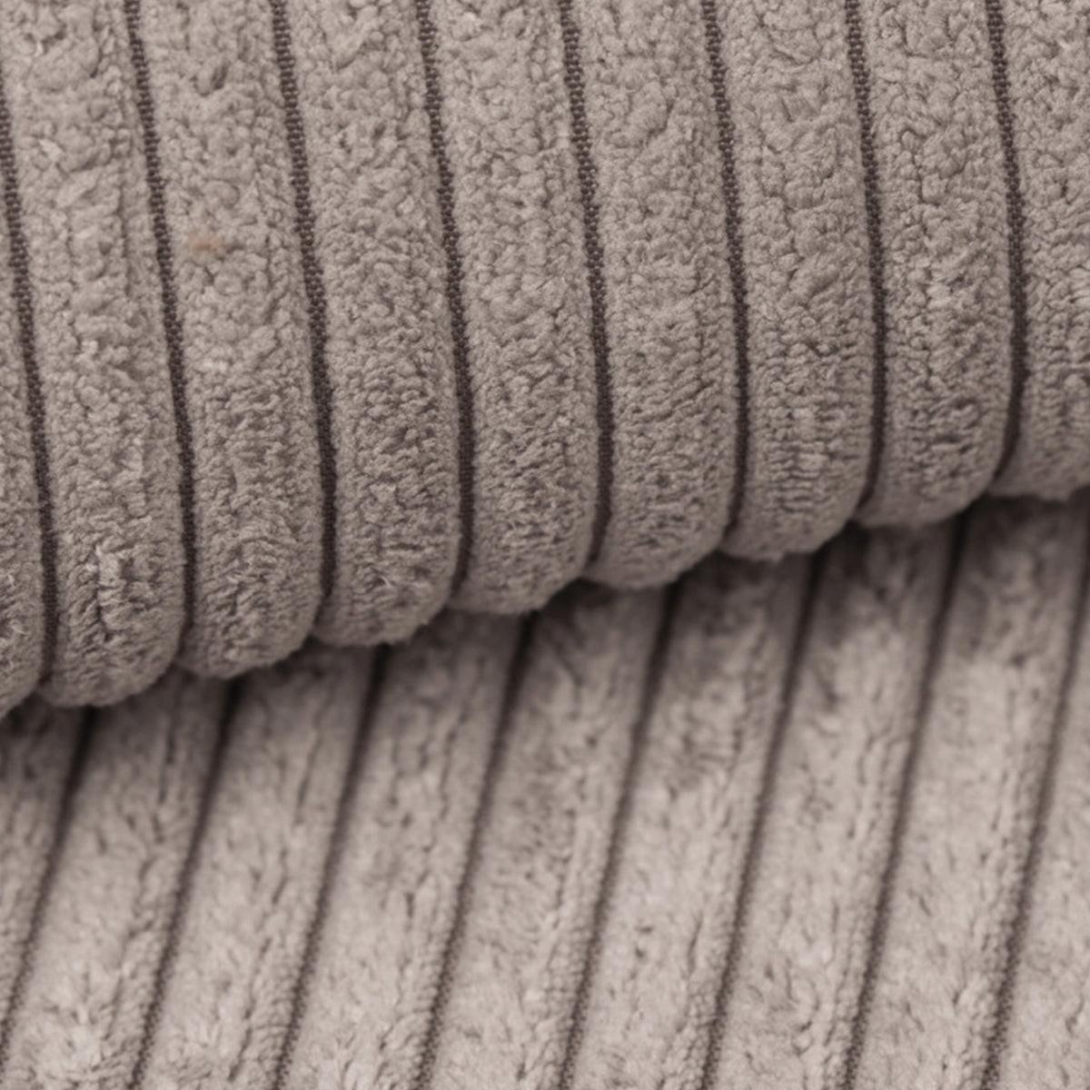 PANORAMASOFA Isaac 5 Sitzplätze Taupe - Taupe, Holzwerkstoff (398/85/185cm) - Petits-meubles